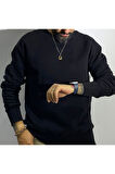 Pamuklu Basic Oversize Erkek Sweatshirt