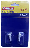 T5 MİNİ DİPSİZ AMPUL 12V 1.2 BEYAZ TORPİDO GÖĞÜS GÜNEŞLİK AYNASI 