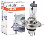 H4 12V 55 60W HALOGEN TIRNAKLI 43T FAR AMPULÜ CLASİCC