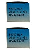 Osram 64250 HLX 20W 6V G4 Duylu ESB Halojen Ampul (2 Adet)