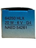 Osram 64250 HLX 20W 6V G4 Duylu ESB Halojen Ampul (2 Adet)