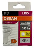 Osram Par16 4.5W (50W) 2700K (Sarı Işık) GU10 Duylu Led Spot (4 Adet)