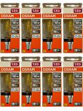 Osram 4W (40W) 6500K (Beyaz Işık) E14 Duylu Eski Tip Görünümlü Led Ampul (8 Adet)