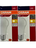 Osram 13W (100W) 2700K (Sarı Işık) E27 Duylu Led Ampul (2 Adet)