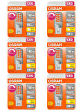Osram 4W (40W) 2700K (Sarı Işık) G9 Duylu Dim Edilebilir Led Kapsül Ampul (6 Adet)