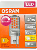 Osram 4W (40W) 2700K (Sarı Işık) G9 Duylu Dim Edilebilir Led Kapsül Ampul (8 Adet)