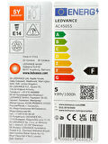 (10 Adet) Ledvance 4,9W (40W) 2700K (Sarı Işık) Dim Edilebilir E14 Duylu (İnce Duy) Led Mum Ampul
