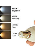 (10 Adet) Ledvance 4,9W (40W) 2700K (Sarı Işık) Dim Edilebilir E14 Duylu (İnce Duy) Led Mum Ampul