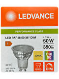 (3 Adet) Ledvance 4,5W (50W) 3000K (Sarı Işık) Dim Edilebilir GU10 Duylu Led Spot Ampul