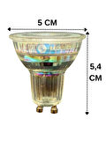 (3 Adet) Ledvance 4,5W (50W) 3000K (Sarı Işık) Dim Edilebilir GU10 Duylu Led Spot Ampul