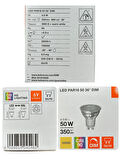 (3 Adet) Ledvance 4,5W (50W) 3000K (Sarı Işık) Dim Edilebilir GU10 Duylu Led Spot Ampul