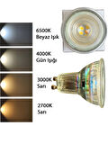 (4 Adet) Ledvance 4,5W (50W) 3000K (Sarı Işık) Dim Edilebilir GU10 Duylu Led Spot Ampul