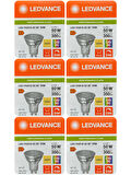 (6 Adet) Ledvance 4,5W (50W) 3000K (Sarı Işık) Dim Edilebilir GU10 Duylu Led Spot Ampul
