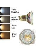 (1 Adet) Ledvance 4,5W (50W) 4000K (Gün Işığı) Dim Edilebilir GU10 Duylu Led Spot Ampul