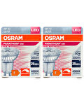 (2 Adet) Ledvance 4,5W (50W) 4000K (Gün Işığı) Dim Edilebilir GU10 Duylu Led Spot Ampul