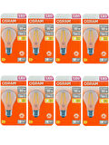 (8 Adet) Osram 6,5W (60W) 2700K (Sarı Işık) Dim Edilebilir E27 Duylu (Kalın Duy) Led Şeffaf Ampul