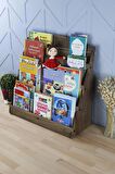 Lucky Montessori Ahşap Çocuk Odası 4 Raflı Kitaplık