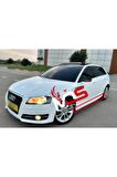 AUDİ A3 R MARŞPİYEL SAĞ SOL TAKIM FİBERGLASS BOYASIZ