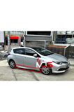 TOYOTA AURİS UYUMLU MARŞPİYEL SAĞ SOL TAKIM 2013-2018 FİBERGLASS BOYASIZ