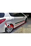 PEUGEOT 308Uyumlu  CUSTOM MARŞPİYEL SAĞ SOL TAKIM FİBERGLASS BOYASIZ