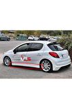 PEUGEOT 207 Uyumlu R MARŞPİYEL SAĞ SOL TAKIM FİBERGLASS BOYASIZ
