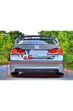 HONDA CİVİC FD6 Uyumlu ARKA TAMPON EKİ KARLIK FİBERGLASS BOYASIZ