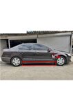 VW PASSAT B6 R LİNE MARŞPİYEL SAĞ SOL TAKIM FİBERGLASS BOYASIZ