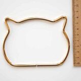 Çanta Sapi Metal Kedi Gold