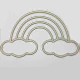 Plastik Makrome Ve Kapı Süsü Aparatı Gökkuşagı Bulutlu