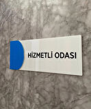 Ortaokula Uygun Renk Hizmetli Odası Uyarı ve Yön Levhası