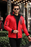 Outdoor Su,soğuk,rüzgar Geçirmez Içi Kürklü Elyaf Dolgulu Softshell Erkek Dağcı,kampcı,kayakcı Montu