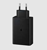 OUTLET Samsung EP-T6530NBEGWW Type C & Type A Hızlı Şarj Aleti Üçlü( 65w-25w-15w)-Siyah OUTLET