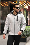 Outdoor Su,Soğuk,Rüzgar Geçirmez,Kapitone,Içi Kürklü,Elyaf Dolgulu,Softshell Erkek Montu