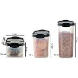 Tupperware OVAL SET 3'LÜ SİYAH