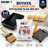 1+1 Daire Boya Başlangıç Seti – Boyaya Başlamak İçin İhtiyacınız Olan Her Şey Evinizi boyamaya başlamadan önce ihtiyaç duyacağınız temel boya ekipmanlarını tek pakette bir araya getiren 1+1 Daire Boya Başlangıç Seti, hem profesyonel ustalar hem de ke