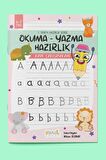 1. Sınıfa Hazırlık Serisi / Okuma - Yazma Hazırlık Aktivite Seti / 3 Kitap (Çizgi - Harf - Sayı)