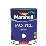 Marshall Pastel Yarı Mat Boyası Beyaz 0,75 Lt (1 KG)