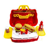 Oyuncak Hamburger Set 26 Parça Arabalı Set