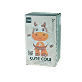 Oyuncak İnek Işıklı Sesli Pilli Sevimli İnek Hareketli 20 Cm