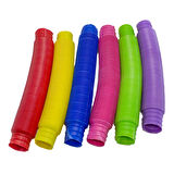 Oyuncak Esnek Boru Pop Tubes Sevimli Borular 6'lı Set