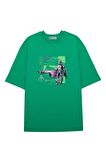 Unisex Oversize T-shirt The Mandalorian Starfighter Outline
