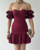 Peyda Straplez Elbise