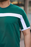Erkek şerit Detaylı Kısa Kollu T-shirt