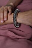 ÖZEL SERİ GÜMÜŞ MİKRON KAPLAMA HELEZON TASARIM BİLEZİK-OZELSERIBILEKLIK6