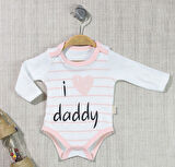 Daddy Kalp Baskılı Çıtçıtlı Bebek Zıbın