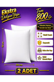 2 adet 50 x 70 cm Boncuk Elyaftan Yapılmış Yastık