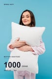 Biyeli Yastık 3'li Paket 50x70 cm Boncuk Silikon Elyaf Dolgulu