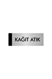 Metal Yönlendirme Levhası, Departman Kapı Isimliği Kağıt Atık 5x20 Cm Gümüş Renk
