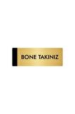 Metal Yönlendirme Levhası, Departman Kapı Isimliği Bone Takınız 10X20 Cm Altın Renk