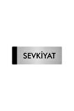 Metal Yönlendirme Levhası, Departman Kapı Isimliği Sevkiyat 5x20 Cm Gümüş Renk